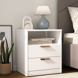 Criado Mudo Divino 100%MDF Branco-Manbel