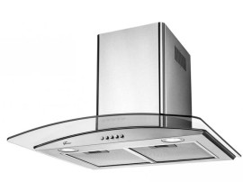 Coifa de Parede Fischer 60cm com Vidro Curvo Inox - 3 Velocidades Talent
