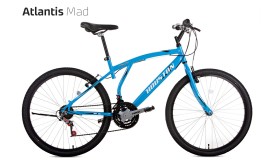 Bicicleta Houston Atlantis Mad Aro 26 - 21 Marchas Freio V-Brake Azul Fosco