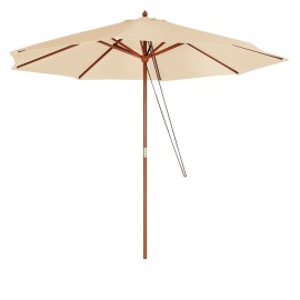 Guarda-Sol Ombrelone Madeira 2,4m Bege-Mor