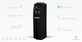 Bebedouro Coluna K30I Black 220V-Karina