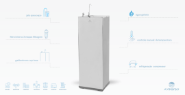 Bebedouro Purificador K40 Inox 220V-Karina