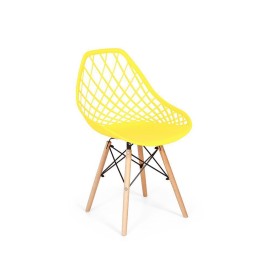 Cadeira Charles Eames Wood Amarela Vision Design