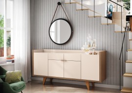 Buffet Melodia Castanho/Off White-HB